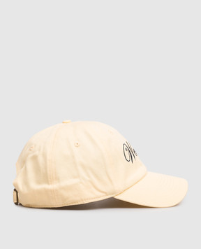 Sporty & Rich Yellow Avenue cap with embroidery AC04076083YE02