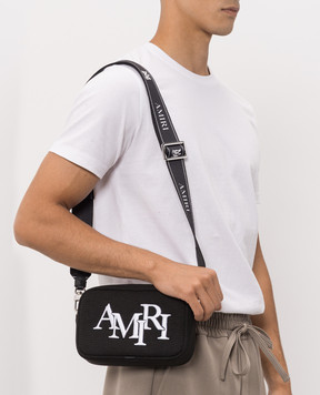 AMIRI Black bag with logo embroidery AMBGCM1020