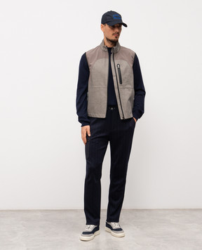 Sease Gray wool vest JV031TN147
