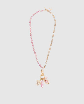 Oceanus Neutica pink necklace with pendant NEUTICA