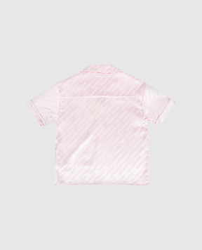Off-White Children's pink shirt with logo pattern 44GGG002S26F001