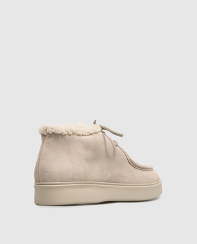 Officine Creative Beige suede deserts Frame on fur FRAME110