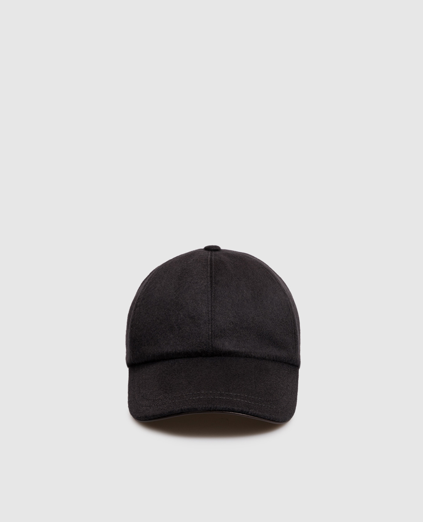 Blue wool and cashmere cap