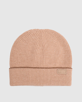 Canali Beige wool and cashmere hat MK02552B0043