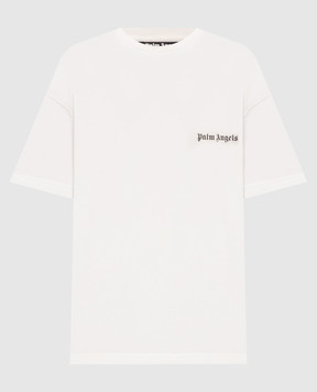 Palm Angels Set of white T-shirts with logo print PAM2B001JR001