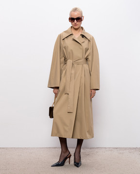 Calcaterra Beige double-breasted raincoat C805