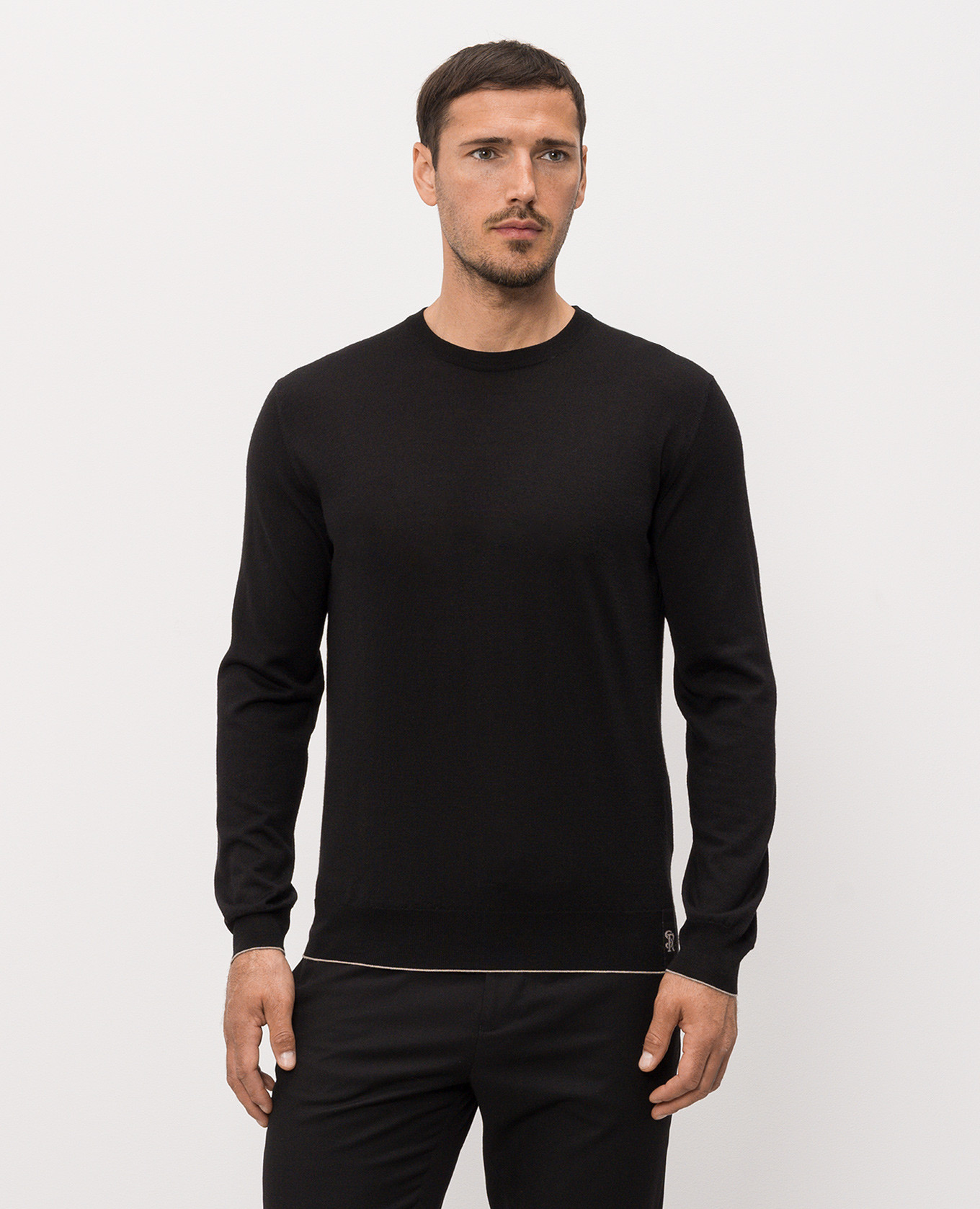 Black wool, silk and cashmere jumper Stefano Ricci 3