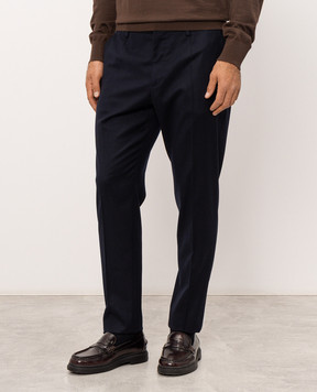 Dolce&Gabbana Blue wool pants GW13ETFUBG8