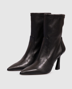 Stuart Weitzman Black leather ankle boots VINNIE SM581
