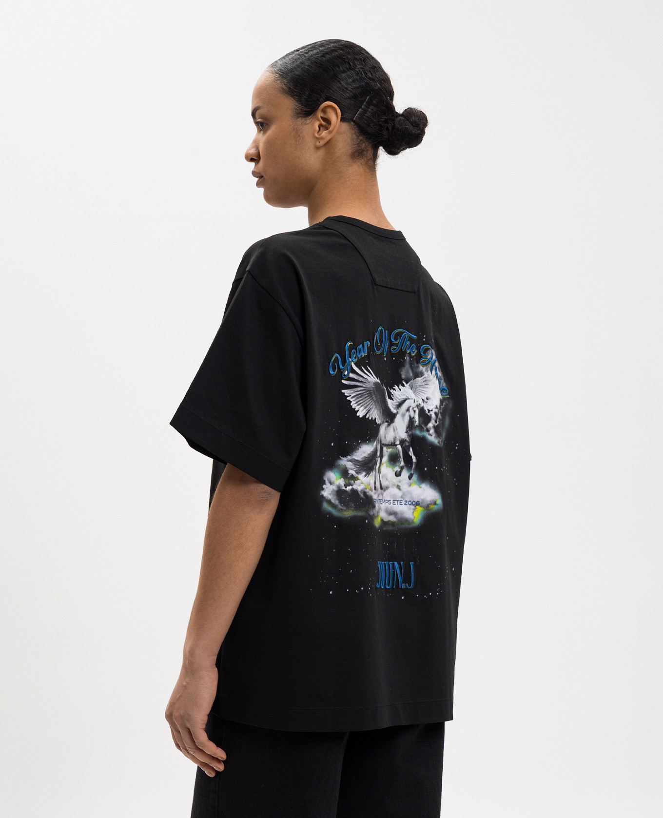Black T-shirt with print Juun.j 4