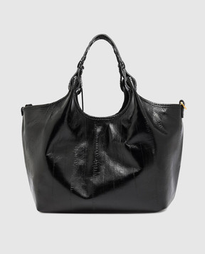 Gianni Chiarini Dua black glossy leather tote bag BS12680EELPSLY