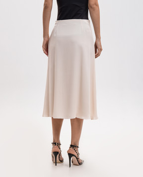 Valentino Beige silk skirt 9B3RAF681MH