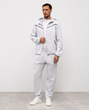 Brunello Cucinelli Grey sports jacket with emblem MM8433376G