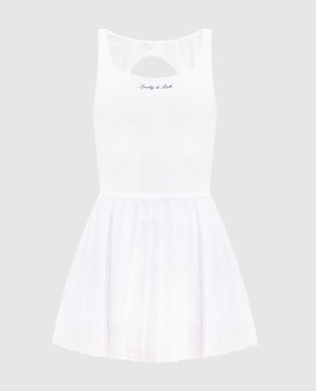 Sporty & Rich White pleated dress DR00975326WH01