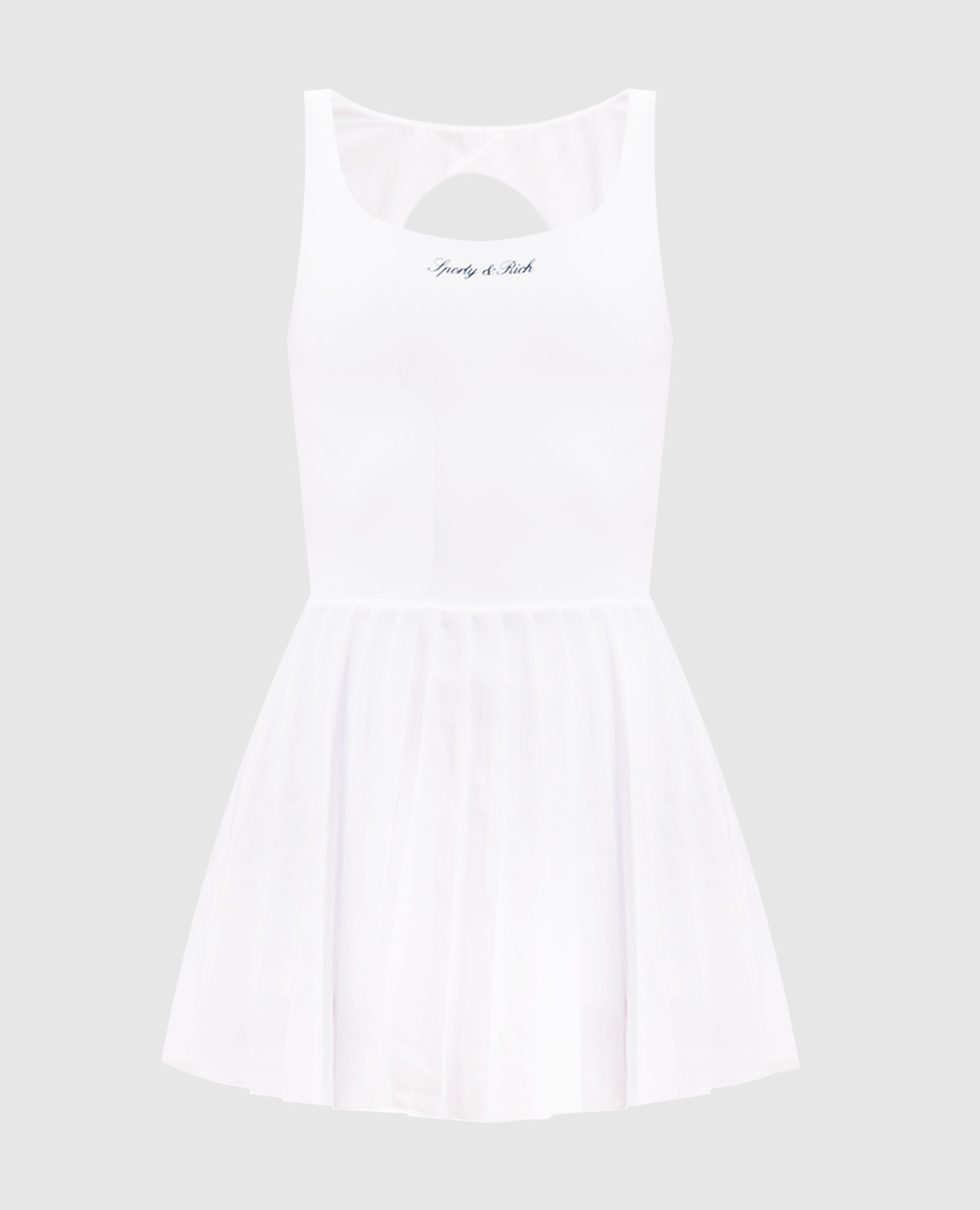 White pleated dress Sporty & Rich
