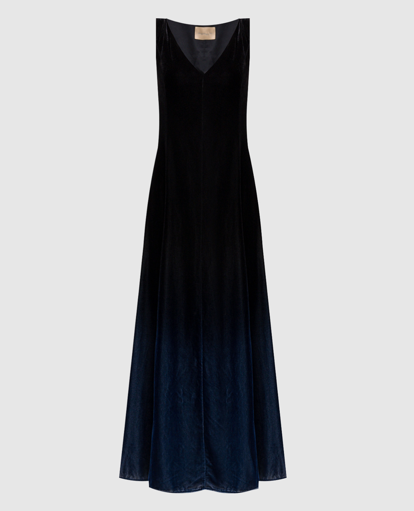 Andra black velour dress Momoni