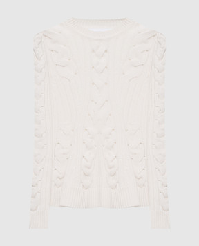 Alexander McQueen White wool and cashmere sweater 848809Q1BE1