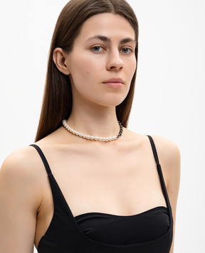 Ermanno Scervino White combination necklace D483X718JPB