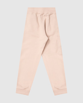Stone Island Children's beige joggers with logo patch L2S166200002S0A2028
