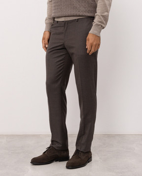 Stefano Ricci Brown wool pants M1T80A0000W610