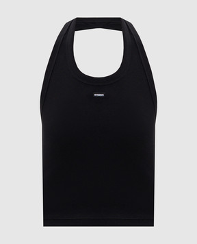 Vetements Black ribbed top WH27TT163B