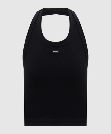 Haut côtelé noir
