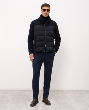 Slowear Blue wool, silk and linen pants 1T007790490