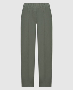 Peserico Green linen pants P0407202647