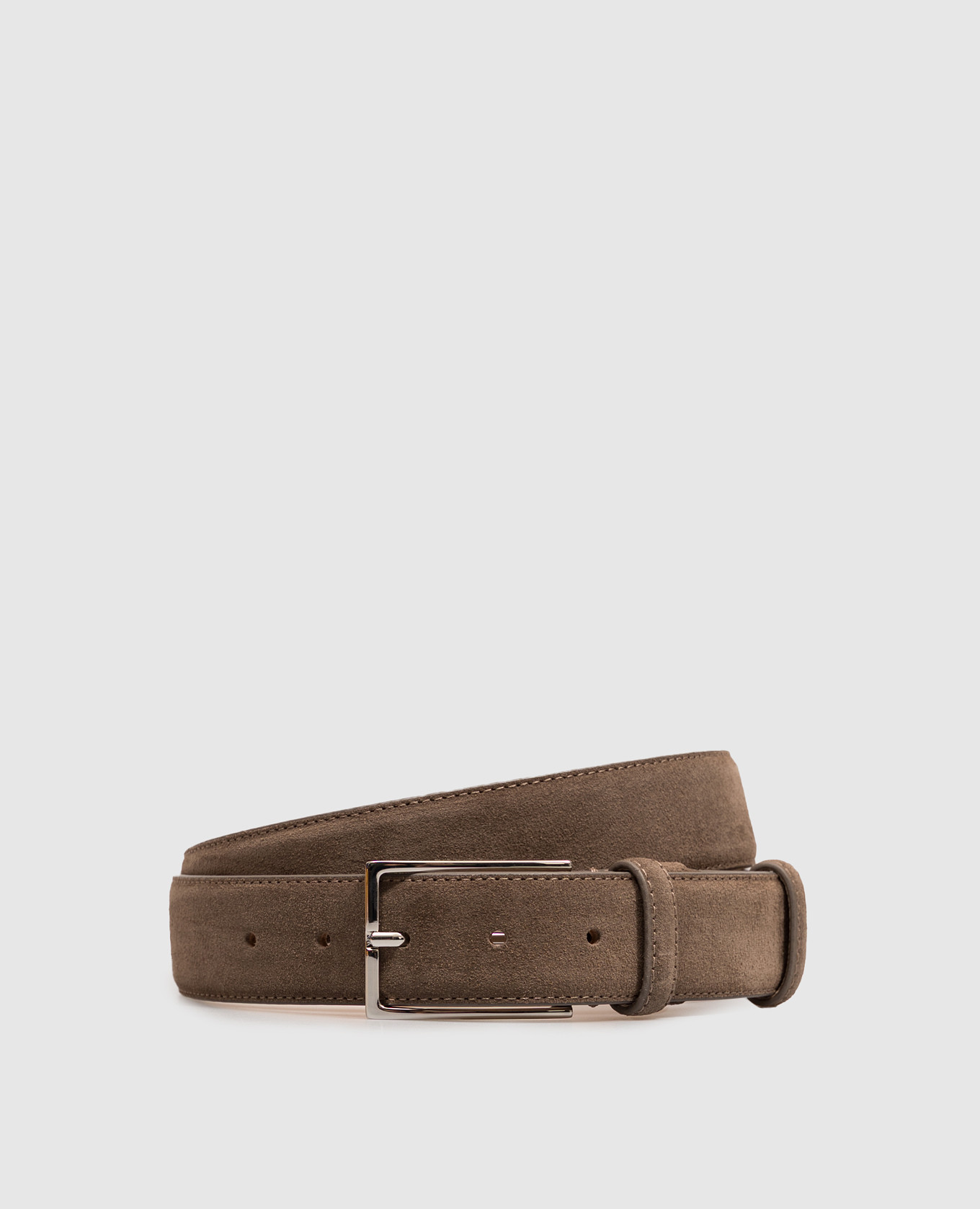 Brown suede belt