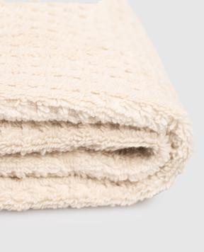 L'appartement Terry beige towel Texture TEXTURECOTTONBATHTOWEL