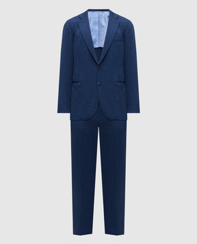 Stefano Ricci Blue suit with wool M1SMM28020WPEA2S