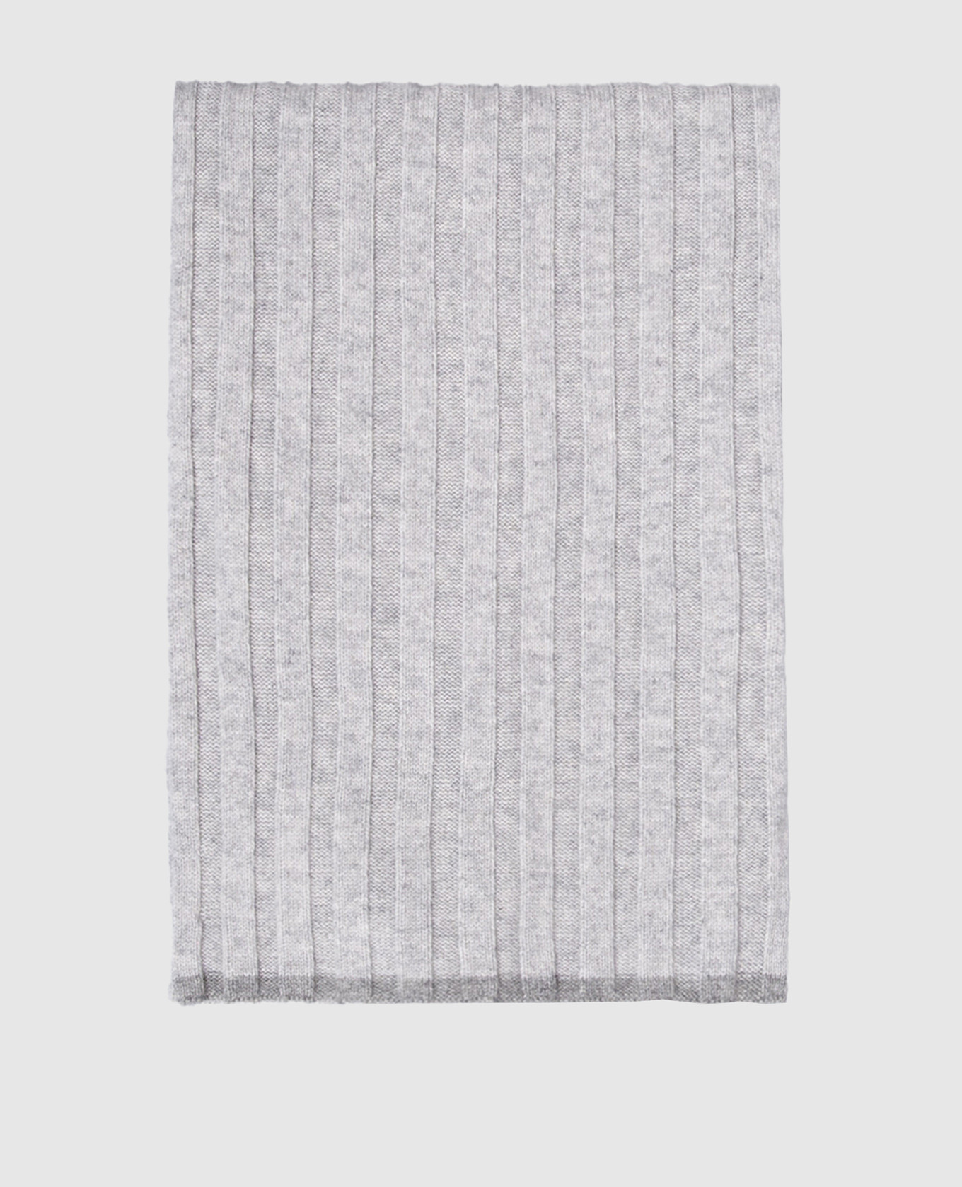 Gray cashmere scarf