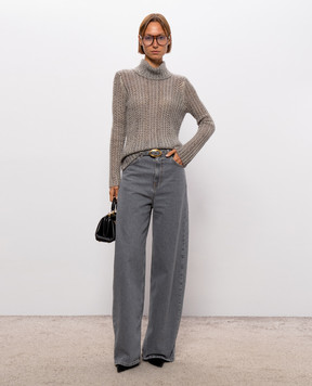 Twinset Beige sweater with wool 262TT3401