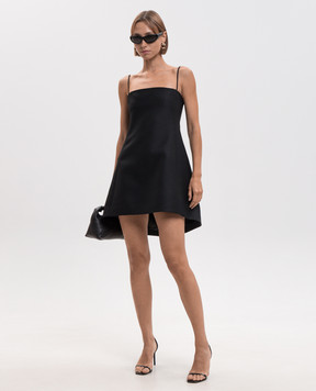 Balenciaga Black wool and silk dress A00291TUT22