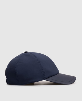 Stefano Ricci Blue combination cap with emblem MCV61NV15EPL001H