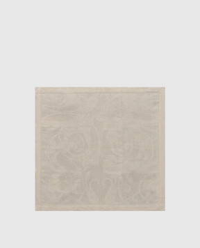 Le Jacquard Fraincais Beige Tivoli linen napkin 28108