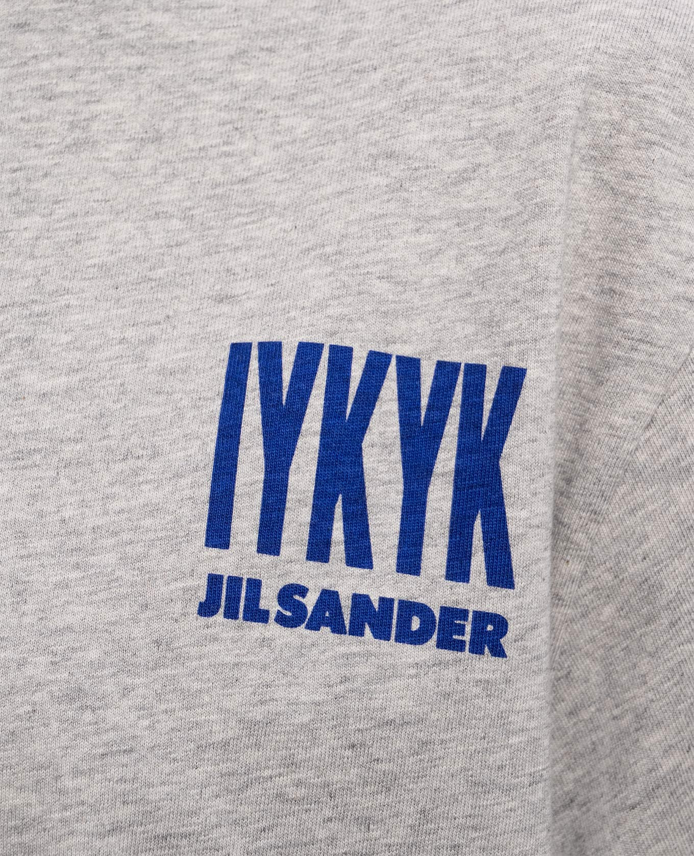 Grey melange printed T-shirt Jil Sander 5