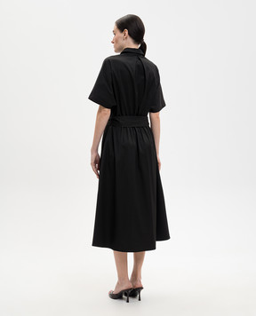 Kiton Black midi dress D59304K05H98