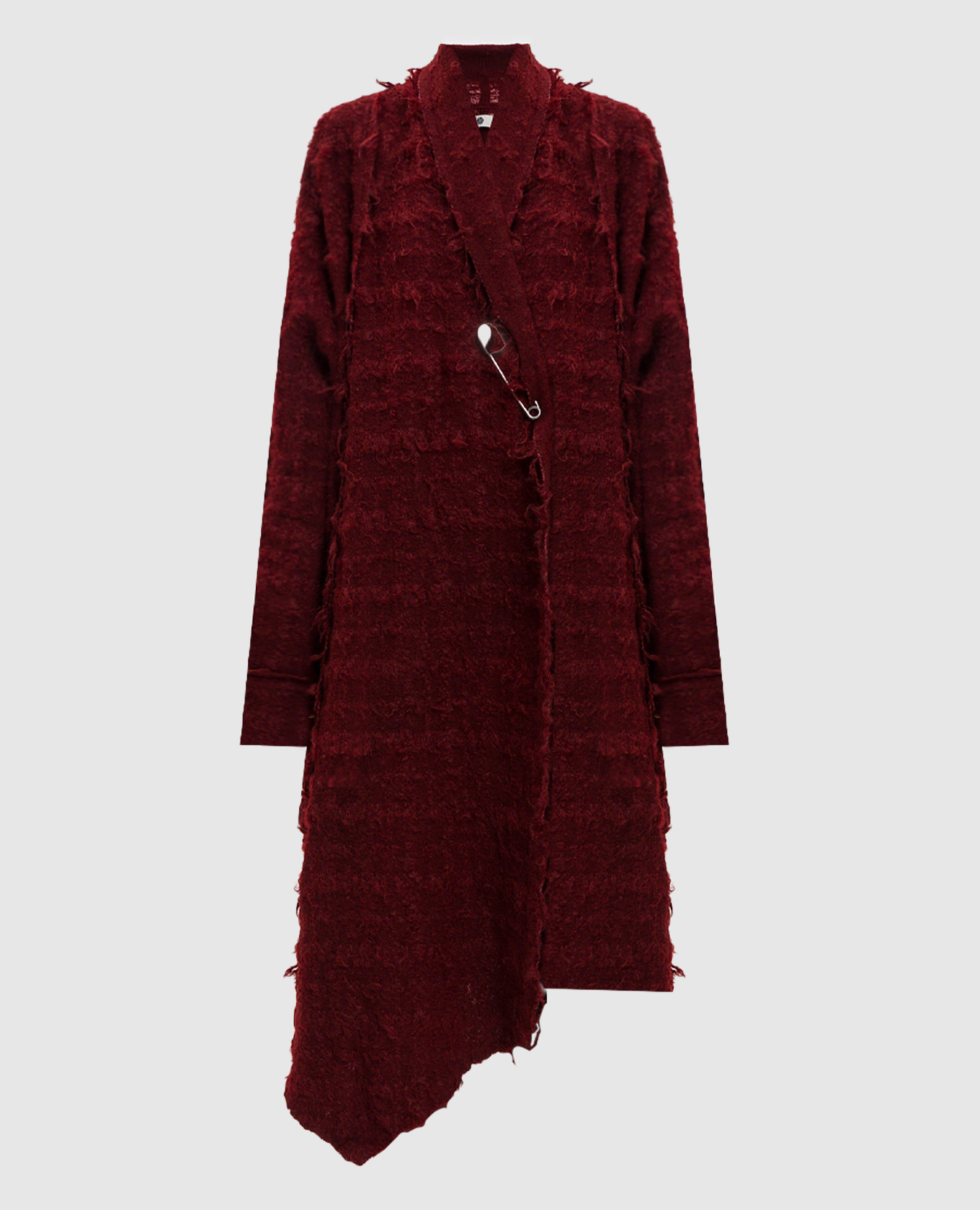 

Burgundy wool coat Marc Le Bihan