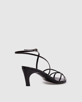 PROENZA SCHOULER Uma brown leather glossy sandals SH261104G002WG