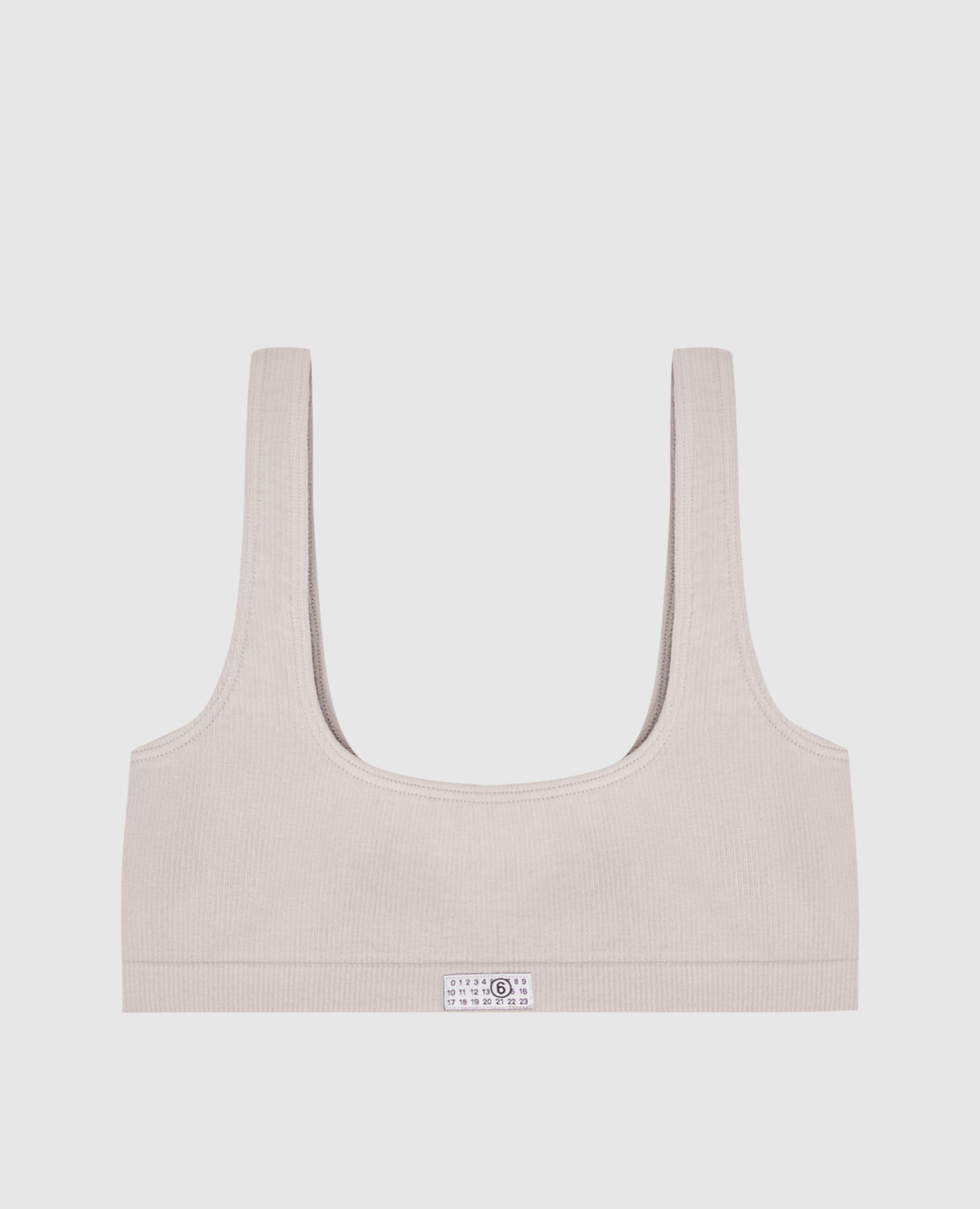 Grey top with logo patch