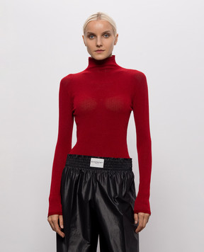 Wolford Red bodysuit with long sleeves 79316