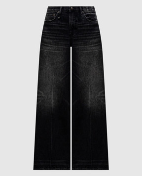 R13 Black jeans with a patch R13WD229D503A