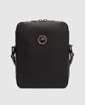 Stefano Ricci Black leather bag with emblem ND233GTUVD
