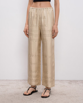 Toteme Beige silk pants 213255707