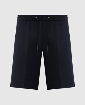 Brett Johnson Blue linen shorts SS26P18S002NAV