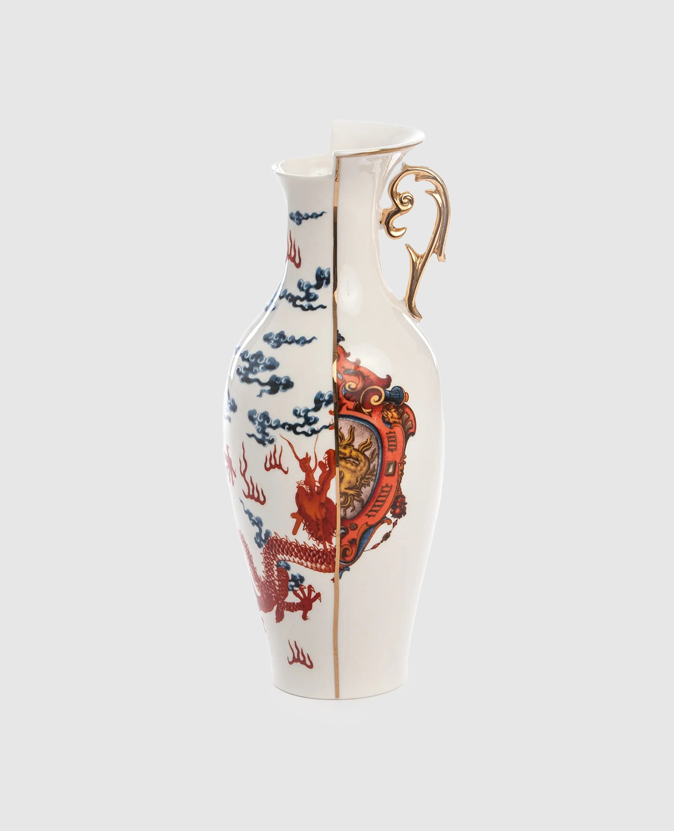 

White porcelain vase Adelma SELETTI