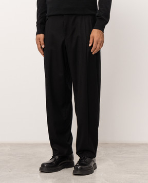 Dolce&Gabbana Black wool pants GP1B9TFUBG8