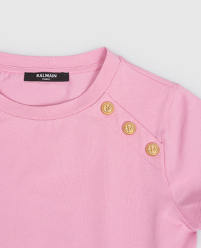 Balmain Children's pink t-shirt BY8A41Z32771214