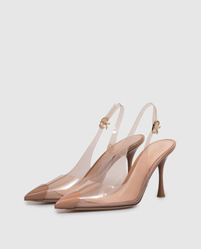 Gianvito Rossi Beige Diana slingbacks G9554285LAC